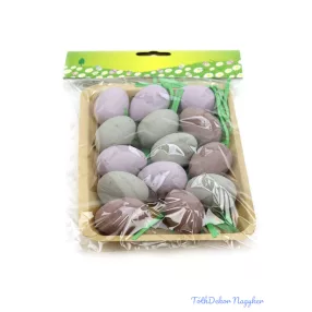 Pálcás színes tojás 14db/csomag kb 4cm - C