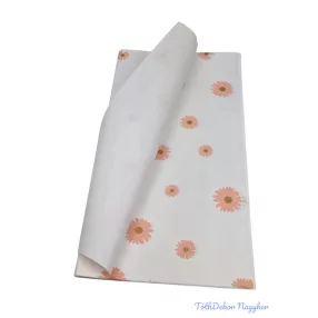 Fólia ív 58x58cm 20db/csomag Virágos - Fehér