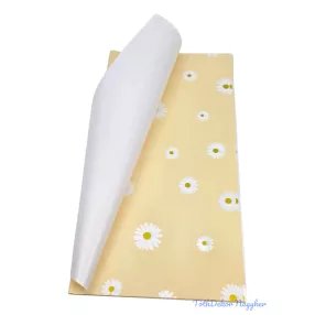 Fólia ív 58x58cm 20db/csomag Virágos - Sárga