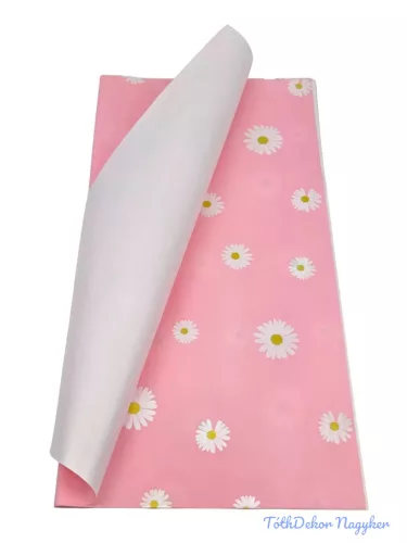 Fólia ív 58x58cm 20db/csomag Virágos - Rózsaszín