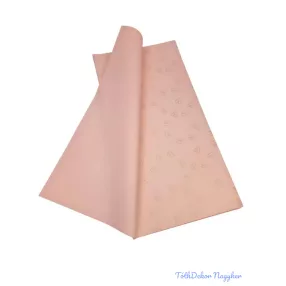   Fólia ív 57x57cm 20db/csomag - Rajzolt szív mintás Rózsaszín