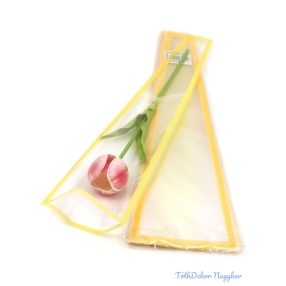 Szálas virág tasak - Színes keretes Barack