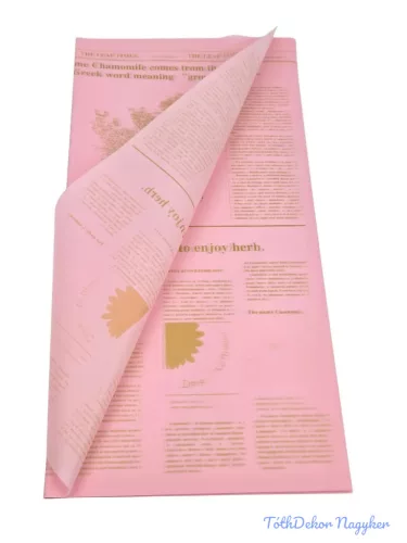 Fólia ív 58x58cm 20db/csomag Újságos - Rózsaszín