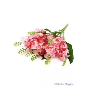 Fürtös virágú 9 ágú selyem csokor 50cm - Rózsaszín