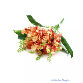 Fürtös virágú 9 ágú selyem csokor 50cm - Cirmos Barack