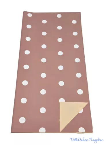 Fólia ív 58x58cm 20db/csomag Pöttyös - Mályva-Drapp