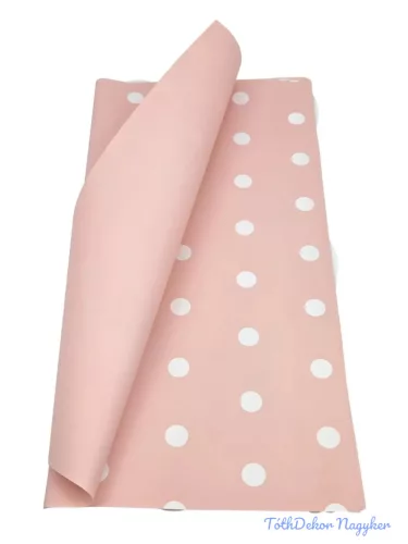 Fólia ív 58x58cm 20db/csomag Pöttyös - Barack