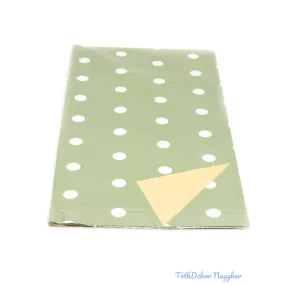 Fólia ív 58x58cm 20db/csomag Pöttyös - Zöld-Drapp