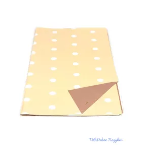 Fólia ív 58x58cm 20db/csomag Pöttyös - Krém-Mályva