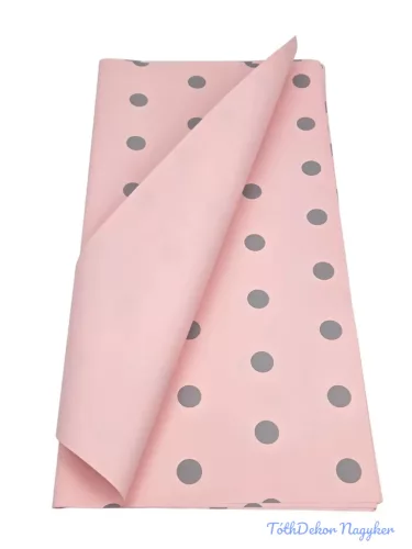Fólia ív 58x58cm 20db/csomag Pöttyös - Rózsaszín