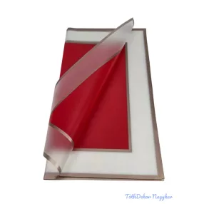 Fólia ív 58x58cm 20db/csomag Metál kerettel - Piros