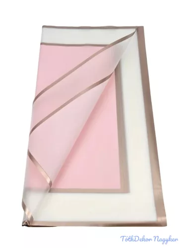 Fólia ív 58x58cm 20db/csomag Metál kerettel - Rózsaszín