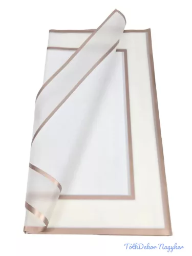 Fólia ív 58x58cm 20db/csomag Metál kerettel - Fehér