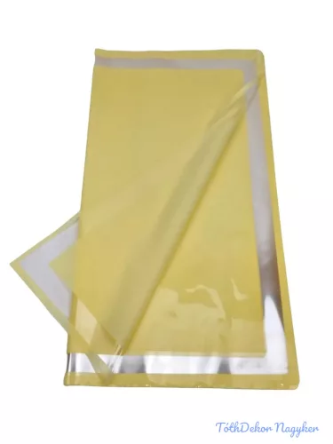 Fólia ív 58x58cm 20db/csomag Átlátszó kerettel - Sárga