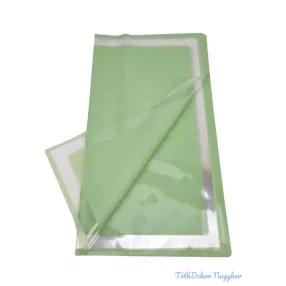 Fólia ív 58x58cm 20db/csomag Átlátszó kerettel - Zöld
