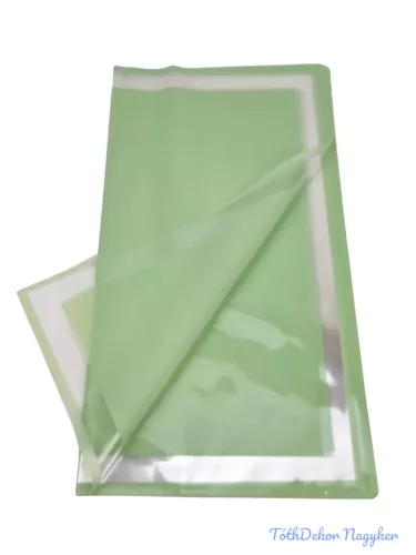 Fólia ív 58x58cm 20db/csomag Átlátszó kerettel - Zöld