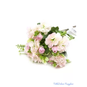 Vegyes színű kis csokor 33cm 301 - Rózsaszín