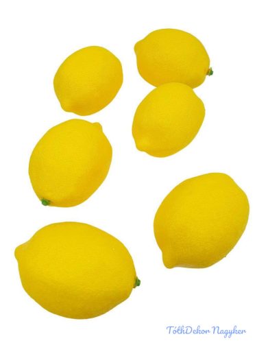 Mű citrom egész 8cm 6db/csomag