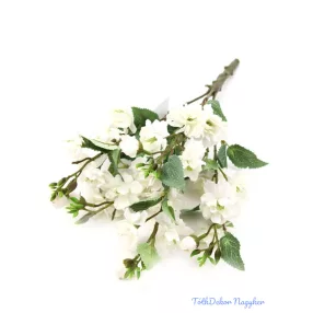 Kis virágos ág köteg 46cm - Fehér