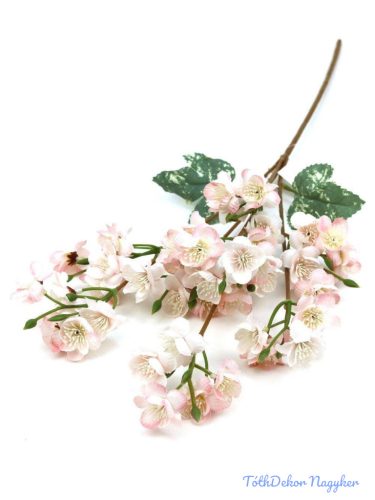 Virágos ág 64cm - Rózsaszín
