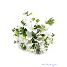 Hortenzia selyem köteg 30cm - Fehér