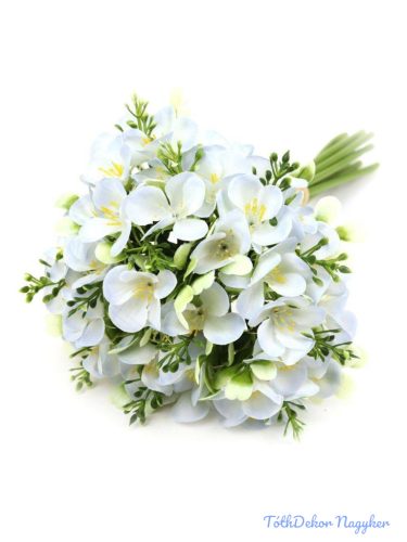 Hortenzia selyem köteg 30cm - Halvány Kék