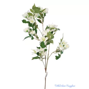 Virágos ág 87cm - Fehér