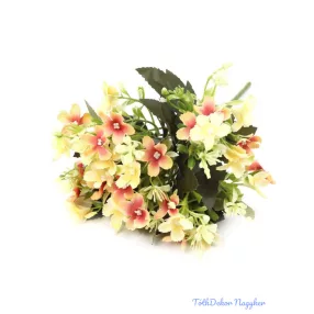 Kisvirágos selyem csokor 29cm - Cirmos Barack