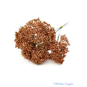 Bogyós műzöld 6szálas pikk köteg 23cm - Rozsda