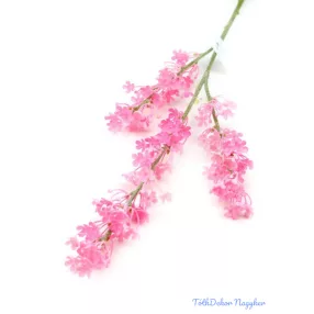 Színes hamvas művirágos ág 64cm - Pink