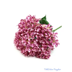 Szeldelt szirmú hortenzia műcsokor 44cm - Cirmos Pink