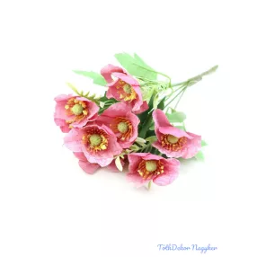 Pipacs selyem csokor 30cm - Pink