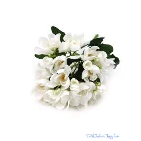 Vegyes színű kis csokor 33cm - Fehér