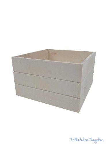 Magaságyás fa ládikó 15cm - Fehér