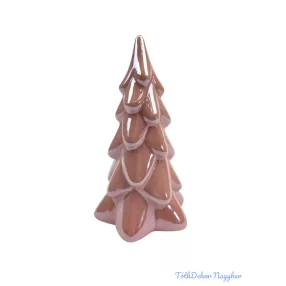 Kerámia gyöngyházas fenyőfa - Világos mályva