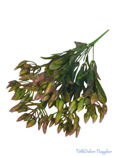Bimbós műzöld csokor 32cm 3111 - Barna