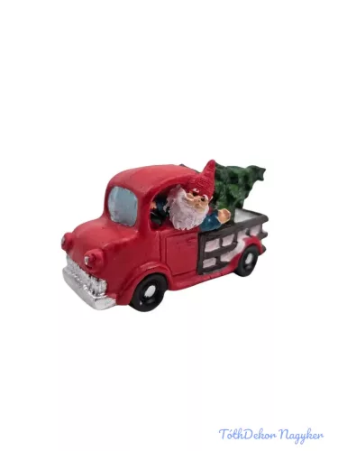 Piros pick up autó manó