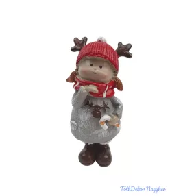 Piros agancs sapkás figura