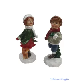 Korcsolyás téli gyerekek