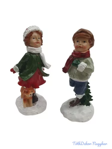 Korcsolyás téli gyerekek