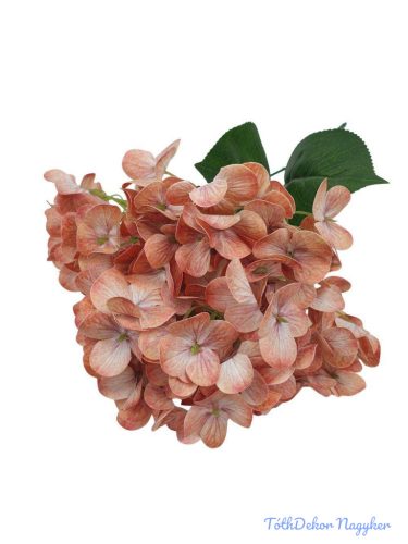 Hortenzia 5 fejes erezett művirág csokor 44cm - Antik Barack