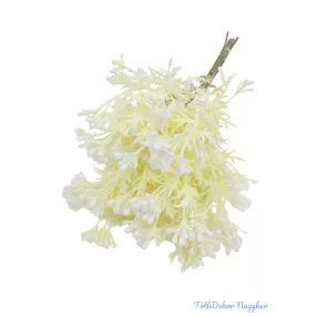 Bolyhos műzöld csokor 36cm 3323 - Törtfehér