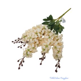 Szarkaláb 5 ágú selyem csokor 60cm - Krém