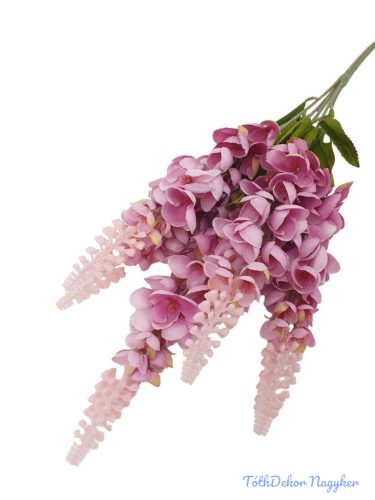 Gyűszűvirág 5 ágú selyem csokor 55cm - Mályva