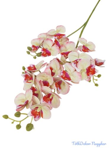 Orchidea mű 21 fejes ág 77 cm - Cirmos