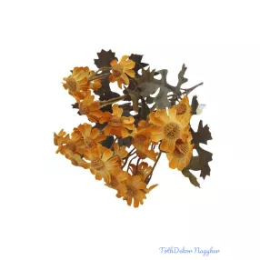 Antik színű őszi kis csokor 26cm - Napsárga