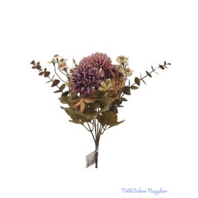 Antik színű krizantém csokor 29cm - Antik Mályva