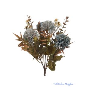 Antik színű krizantém csokor 29cm - Szürke