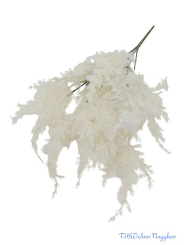 Bolyhos műzöld csokor 34cm 3354 - Fehér