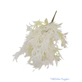 Bolyhos műzöld csokor 32cm 3355 - Fehér